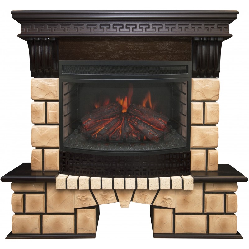 Каминокомплект Stone Brick 25 AO с очагом Sparta 25,5 Каминокомплект Stone Brick 25 AO с очагом Sparta 25,5